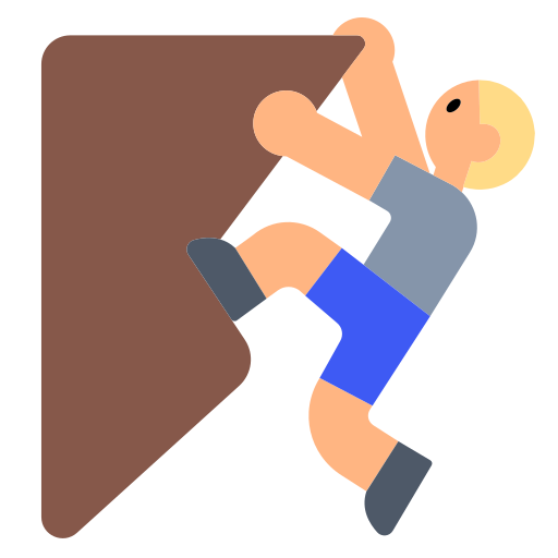 Person Climbing: Medium-Light Skin Tone
