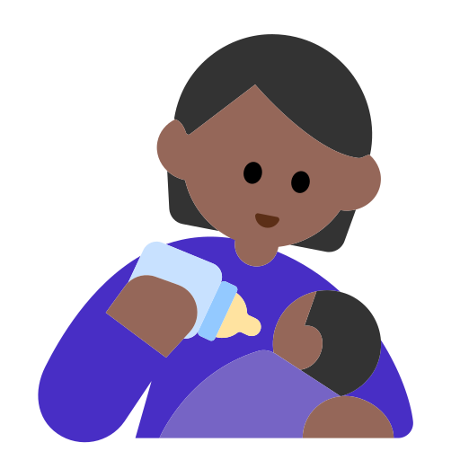 Person Feeding Baby: Medium-Dark Skin Tone