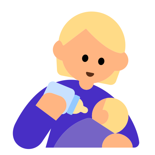 Person Feeding Baby: Medium-Light Skin Tone