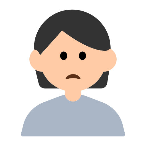 Person Frowning: Light Skin Tone