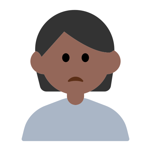 Person Frowning: Medium-Dark Skin Tone