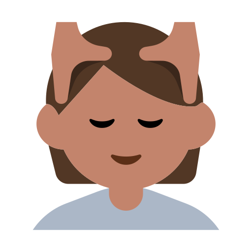 Person Getting Massage: Medium Skin Tone
