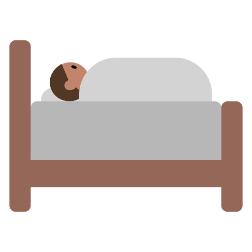 Person in Bed: Medium Skin Tone