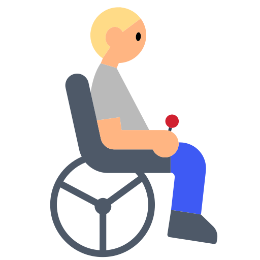 Person in Motorized Wheelchair: Medium-Light Skin Tone