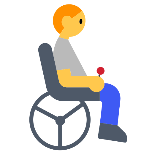 Person in Motorized Wheelchair