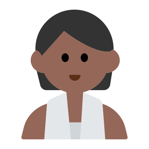 Person in Steamy Room: Medium-Dark Skin Tone