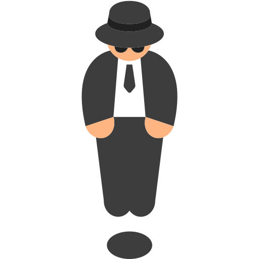 Person in Suit Levitating: Medium-Light Skin Tone