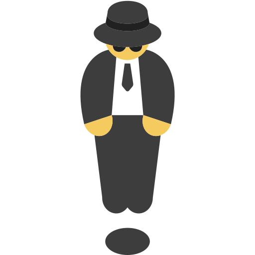 Person in Suit Levitating