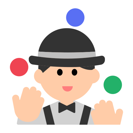 Person Juggling: Light Skin Tone