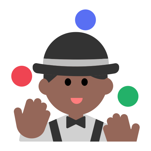 Person Juggling: Medium-Dark Skin Tone