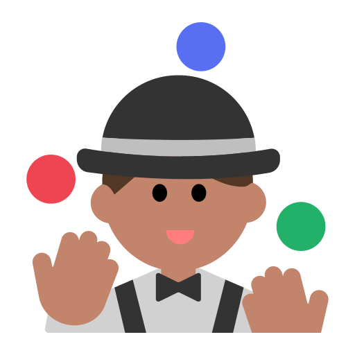 Person Juggling: Medium Skin Tone