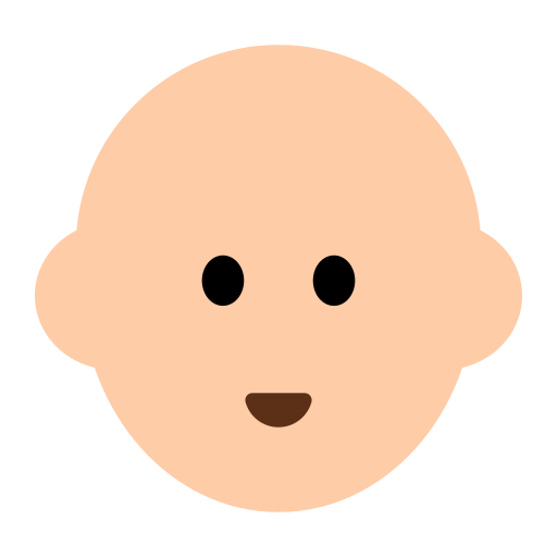 Person: Light Skin Tone, Bald