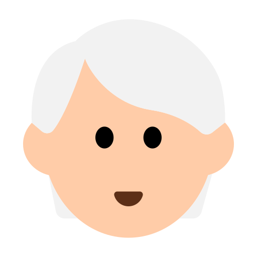 Person: Light Skin Tone, White Hair