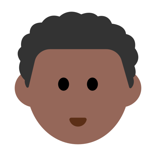 Person: Medium-Dark Skin Tone, Curly Hair