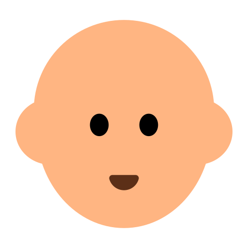 Person: Medium-Light Skin Tone, Bald
