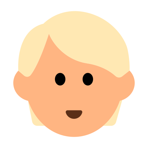 Person: Medium-Light Skin Tone, Blond Hair