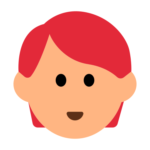 Person: Medium-Light Skin Tone, Red Hair