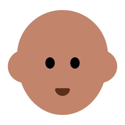 Person: Medium Skin Tone, Bald
