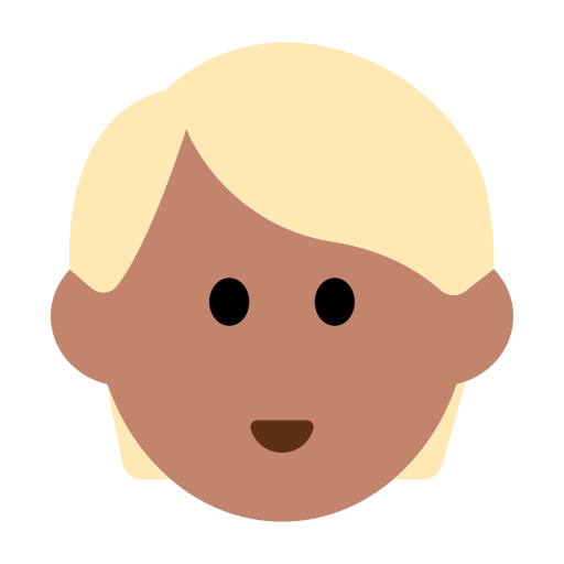 Person: Medium Skin Tone, Blond Hair