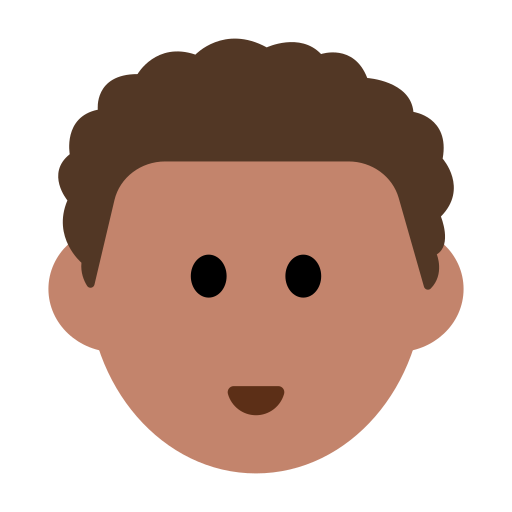 Person: Medium Skin Tone, Curly Hair