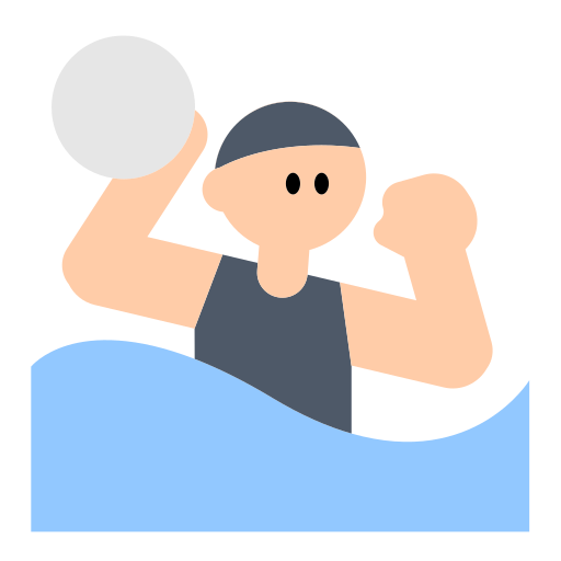 Person Playing Water Polo: Light Skin Tone