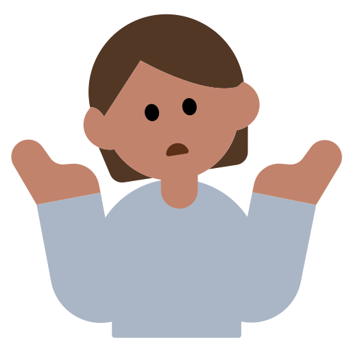 Person Shrugging: Medium Skin Tone