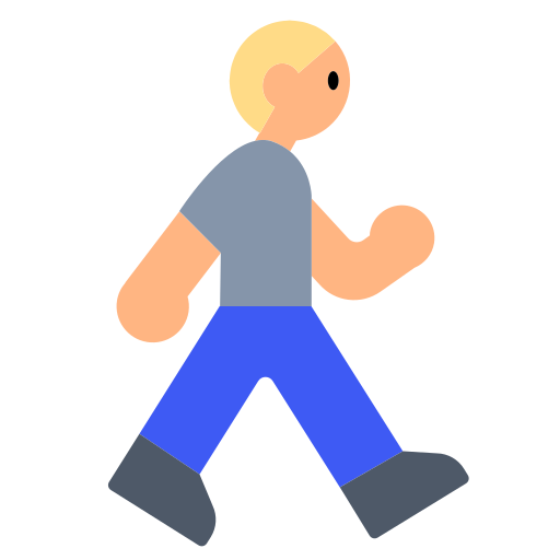 Person Walking: Medium-Light Skin Tone