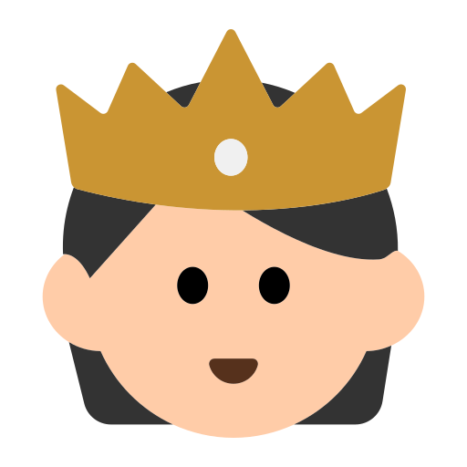 Person with Crown: Light Skin Tone