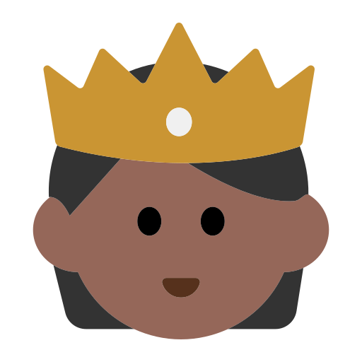 Person with Crown: Medium-Dark Skin Tone