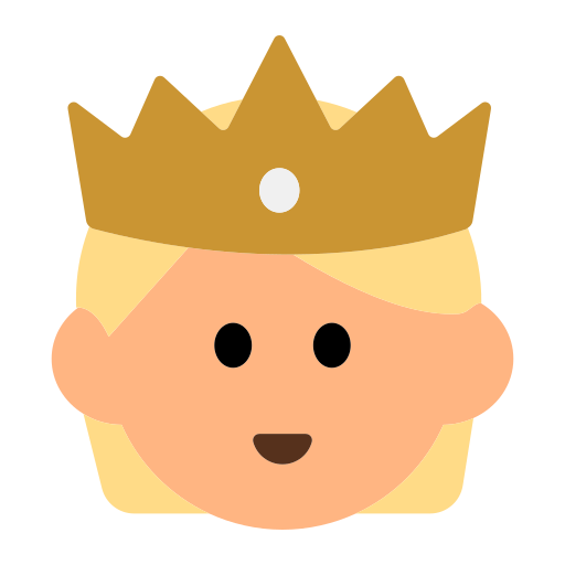Person with Crown: Medium-Light Skin Tone