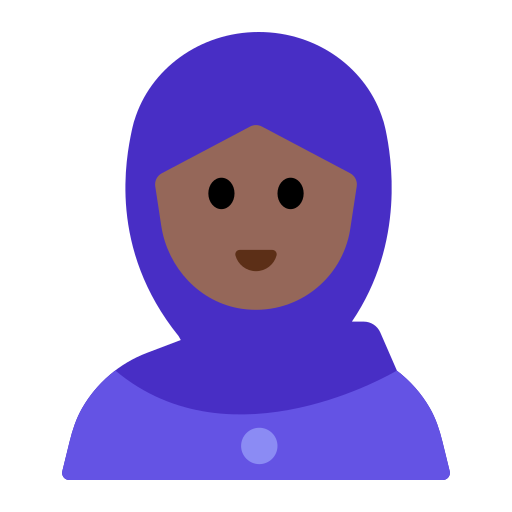 Woman with Headscarf: Medium-Dark Skin Tone