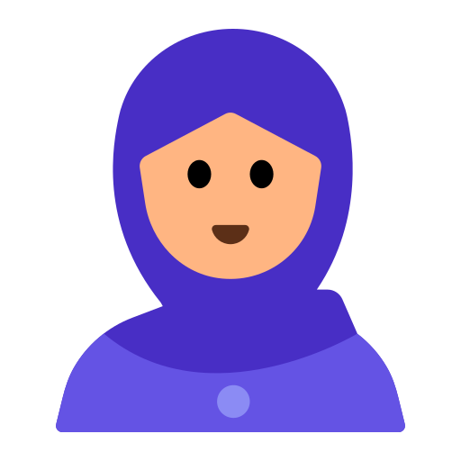 Woman with Headscarf: Medium-Light Skin Tone