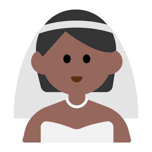 Person with Veil: Medium-Dark Skin Tone