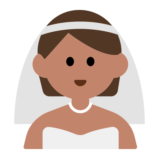 Person with Veil: Medium Skin Tone