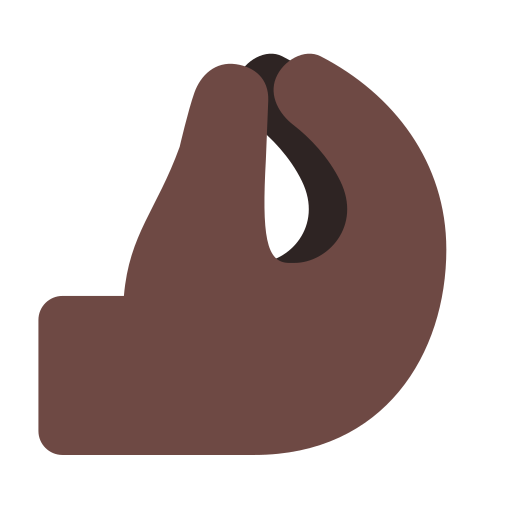 Pinched Fingers: Dark Skin Tone