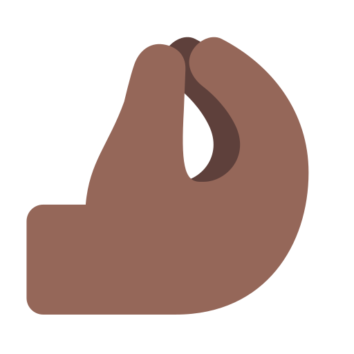 Pinched Fingers: Medium-Dark Skin Tone