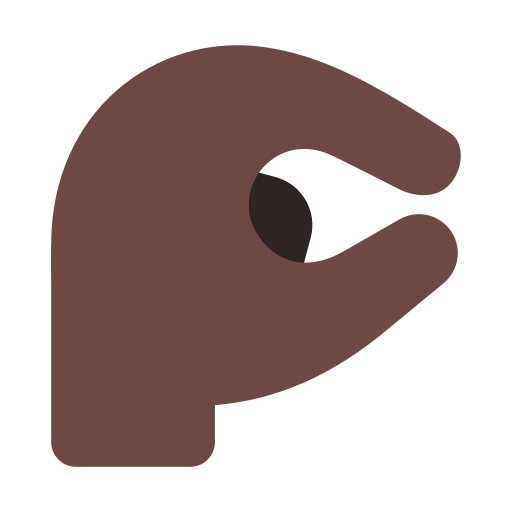 Pinching Hand: Dark Skin Tone