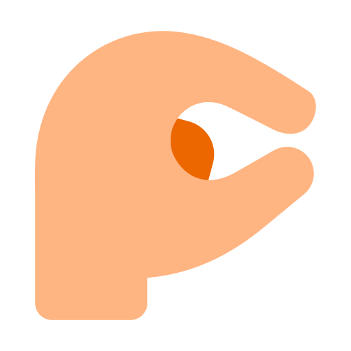 Pinching Hand: Medium-Light Skin Tone