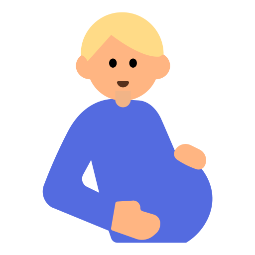 Pregnant Man: Medium-Light Skin Tone