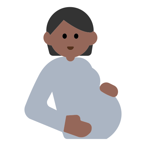 Pregnant Person: Medium-Dark Skin Tone
