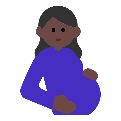 Pregnant Woman: Dark Skin Tone