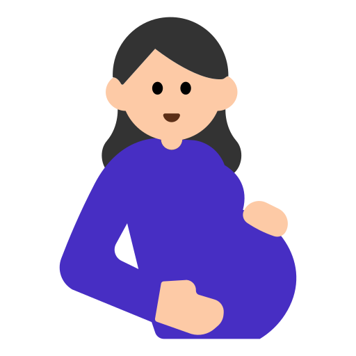 Pregnant Woman: Light Skin Tone