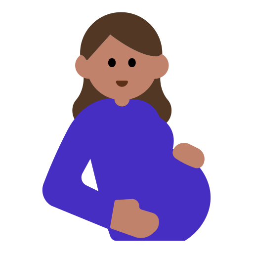 Pregnant Woman: Medium Skin Tone