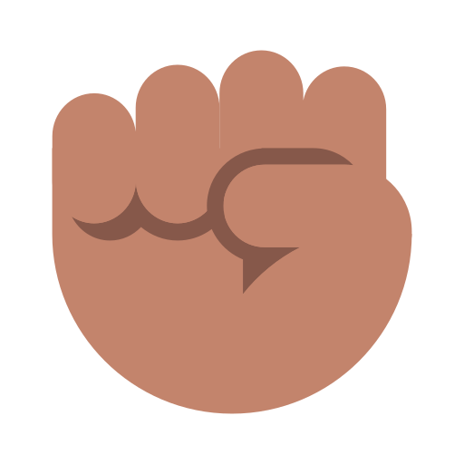 Raised Fist: Medium Skin Tone