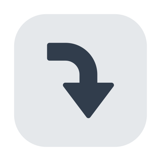 Right Arrow Curving Down Right Arrow Curving Down