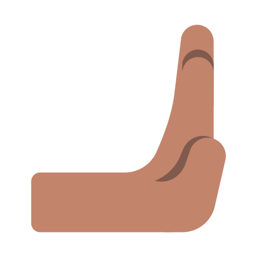Rightwards Pushing Hand: Medium Skin Tone