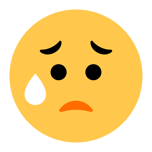 Sad but Relieved Face