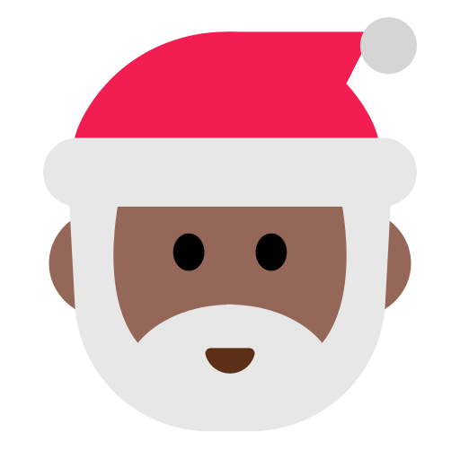 Santa Claus: Medium-Dark Skin Tone