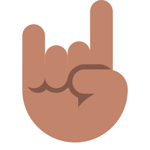 Sign of the Horns: Medium Skin Tone
