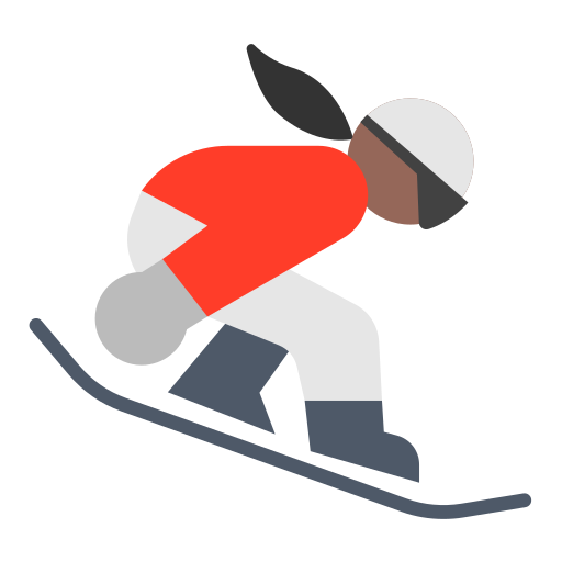 Snowboarder: Medium-Dark Skin Tone